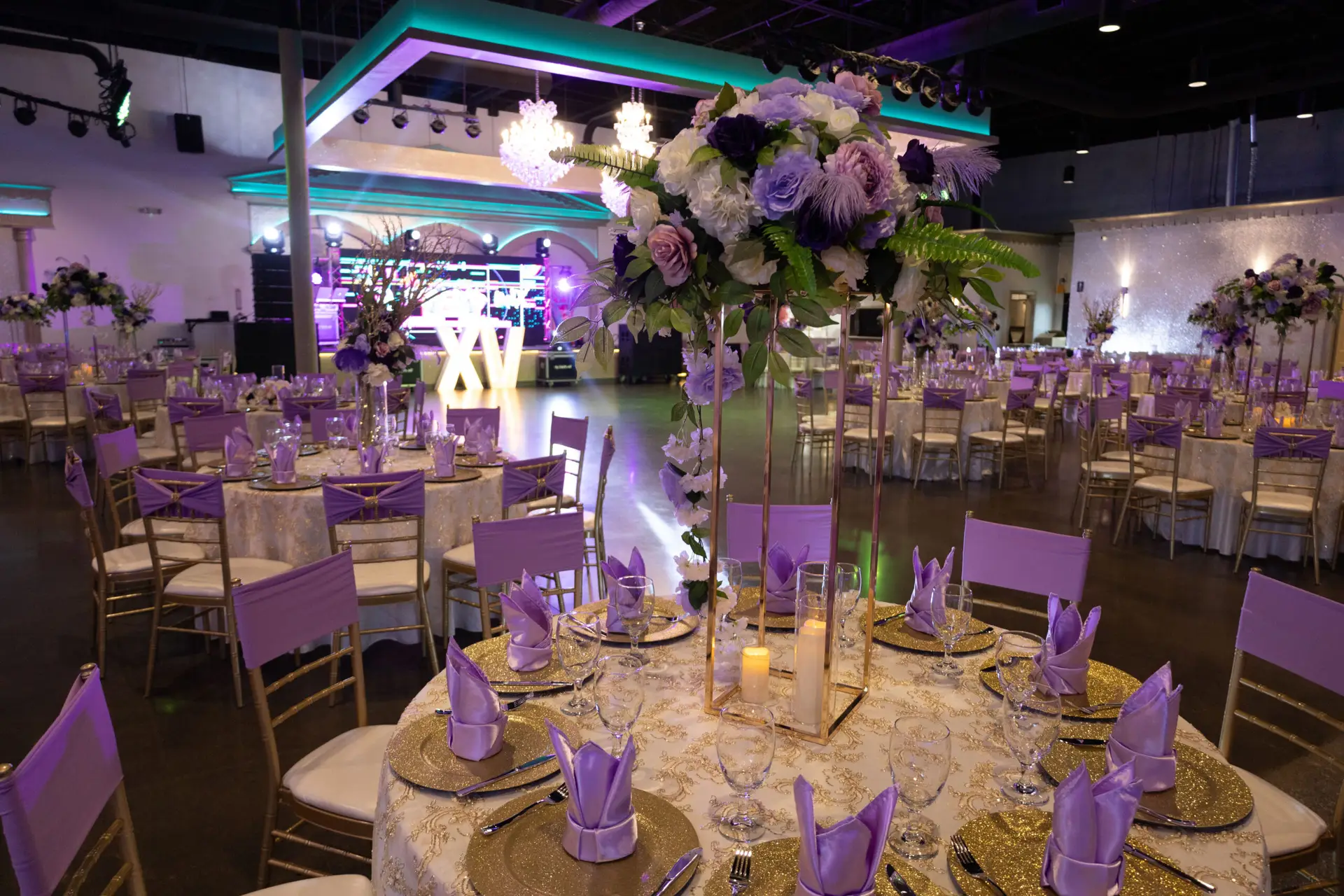 Elegant Royal Ballroom with Crystal Chandeliers and Luxury Decor - View Our Gallery